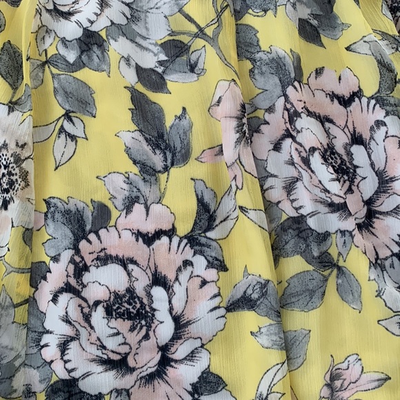 🥰🥰🥰Tommy Hilfiger Victoria Floral Chiffon Belted Midi Dress size M - Picture 2 of 6